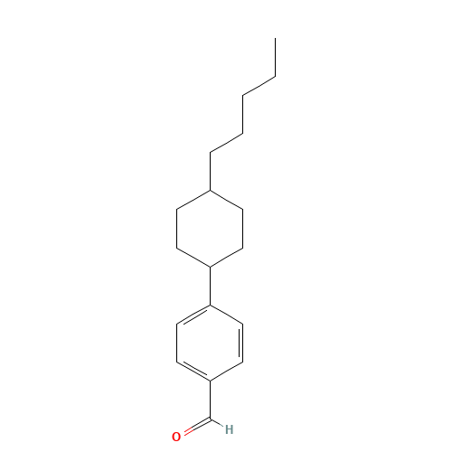 4-(4-pentylcyclohexyl)benzaldehyde (CAS: 81328-43-0) - Chemical Structure and Molecular Formula 