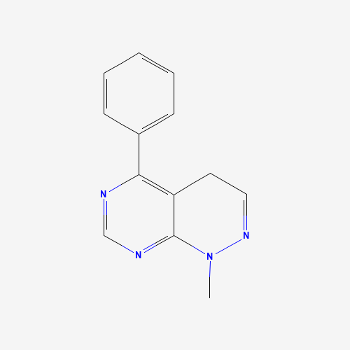 1-methyl-5-phenyl-4H-pyrimido[4,5-c]pyridazine (CAS: 1456534-37-4) - Chemical Structure and Molecular Formula 