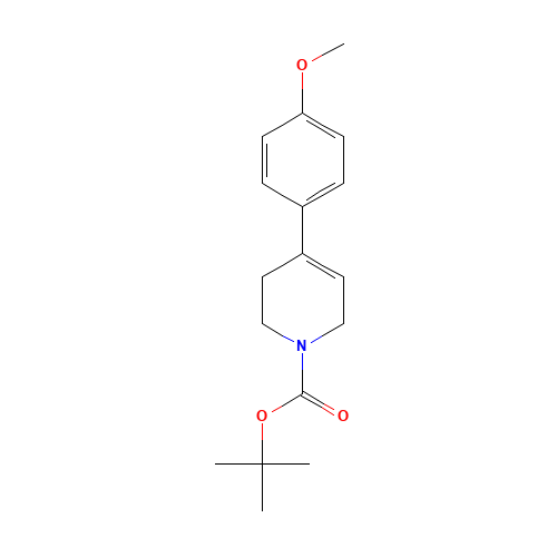 tert-butyl 4-(4-methoxyphenyl)-3,6-dihydro-2H-pyridine-1-carboxylate (CAS: 138647-51-5) - Related Chemical Product