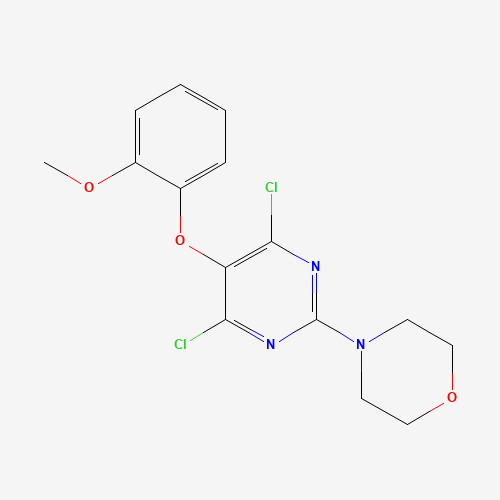 4-[4,6-dichloro-5-(2-methoxyphenoxy)pyrimidin-2-yl]morpholine (CAS: 167403-77-2) - Related Chemical Product