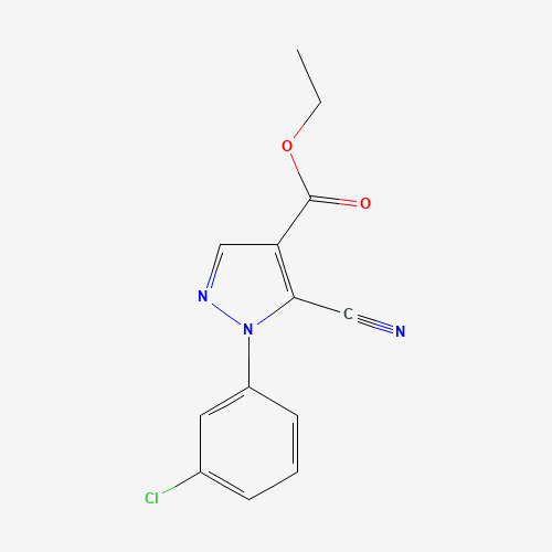 ethyl 1-(3-chlorophenyl)-5-cyanopyrazole-4-carboxylate (CAS: 98476-16-5) - Related Chemical Product