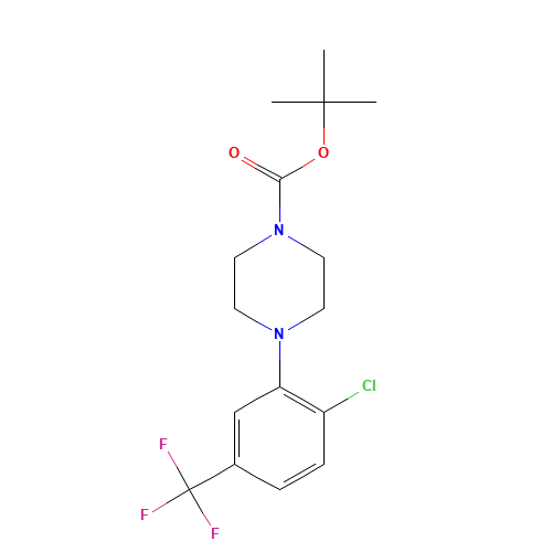 tert-butyl 4-[2-chloro-5-(trifluoromethyl)phenyl]piperazine-1-carboxylate (CAS: 1121600-05-2) - Related Chemical Product