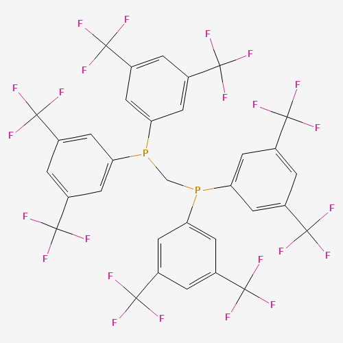 bis[3,5-bis(trifluoromethyl)phenyl]phosphanylmethyl-bis[3,5-bis(trifluoromethyl)phenyl]phosphane (CAS: 220185-39-7) - Related Chemical Product