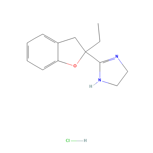 2-(2-ethyl-3H-1-benzofuran-2-yl)-4,5-dihydro-1H-imidazole;hydrochloride (CAS: 89197-00-2) - Related Chemical Product