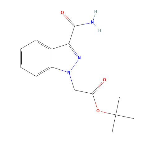 tert-butyl 2-(3-carbamoylindazol-1-yl)acetate (CAS: 1386457-63-1) - Related Chemical Product