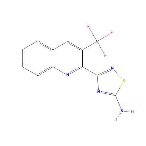 3-[3-(trifluoromethyl)quinolin-2-yl]-1,2,4-thiadiazol-5-amine (CAS: 1179360-73-6) - Related Chemical Product