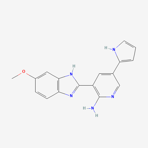 3-(6-methoxy-1H-benzimidazol-2-yl)-5-(1H-pyrrol-2-yl)pyridin-2-amine (CAS: 1261221-10-6) - Related Chemical Product