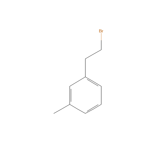 1-(2-bromoethyl)-3-methylbenzene (CAS: 16799-08-9) - Chemical Structure and Molecular Formula 