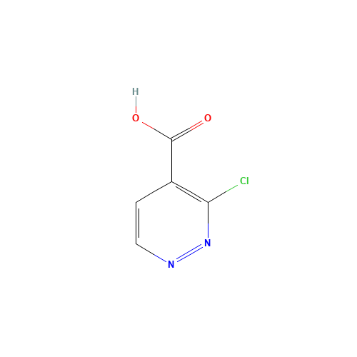 3-chloropyridazine-4-carboxylic acid (CAS: 1023307-42-7) - Chemical Structure and Molecular Formula 