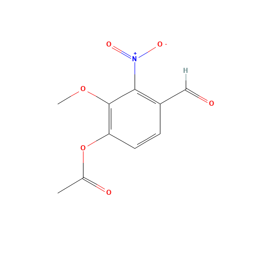 (4-formyl-2-methoxy-3-nitrophenyl) acetate (CAS: 2698-69-3) - Related Chemical Product