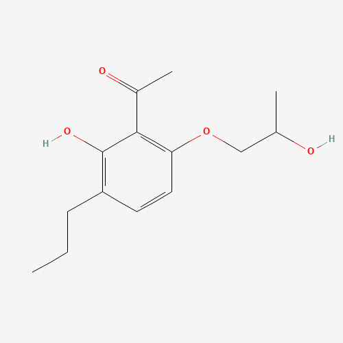 1-[2-hydroxy-6-(2-hydroxypropoxy)-3-propylphenyl]ethanone (CAS: 58974-96-2) - Related Chemical Product