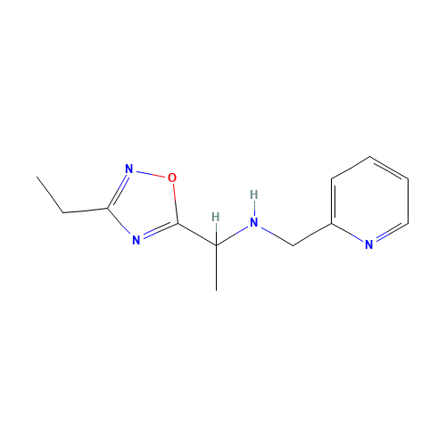 1-(3-ethyl-1,2,4-oxadiazol-5-yl)-N-(pyridin-2-ylmethyl)ethanamine (CAS: 1412452-09-5) - Related Chemical Product