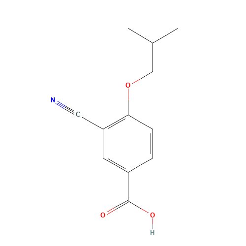 3-cyano-4-(2-methylpropoxy)benzoic acid (CAS: 528607-60-5) - Related Chemical Product