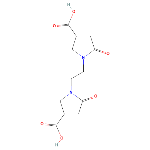 1-[2-(4-carboxy-2-oxopyrrolidin-1-yl)ethyl]-5-oxopyrrolidine-3-carboxylic acid (CAS: 2761-13-9) - Related Chemical Product