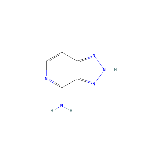 2H-triazolo[4,5-c]pyridin-4-amine (CAS: 34550-62-4) - Chemical Structure and Molecular Formula 