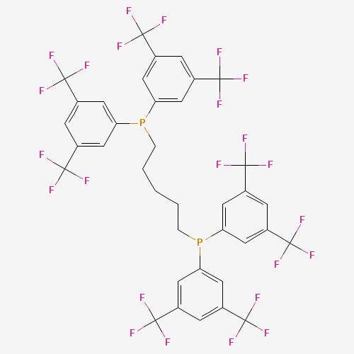 5-bis[3,5-bis(trifluoromethyl)phenyl]phosphanylpentyl-bis[3,5-bis(trifluoromethyl)phenyl]phosphane (CAS: 220185-42-2) - Related Chemical Product