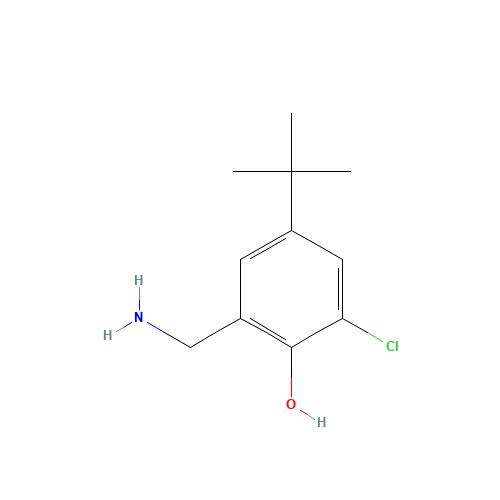 2-(aminomethyl)-4-tert-butyl-6-chlorophenol (CAS: 58456-93-2) - Related Chemical Product