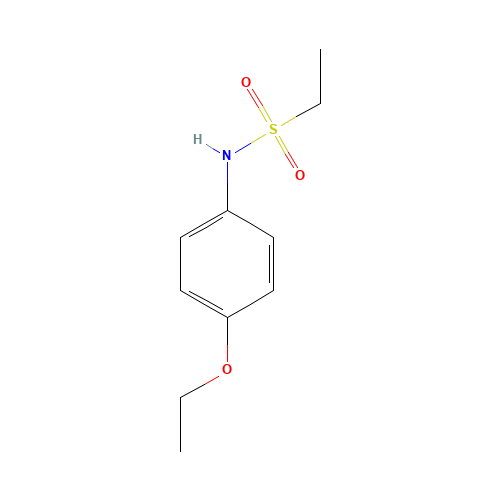 N-(4-ethoxyphenyl)ethanesulfonamide (CAS: 57616-19-0) - Chemical Structure and Molecular Formula 
