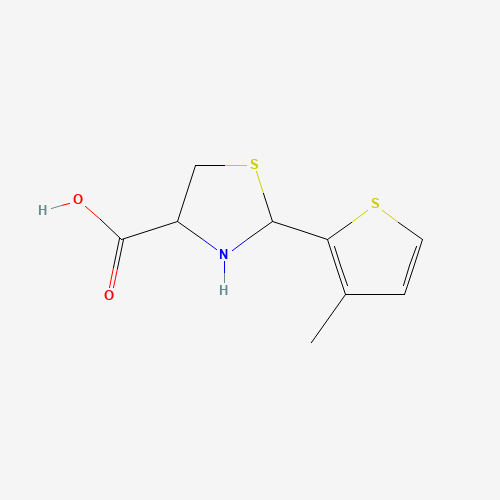 2-(3-methylthiophen-2-yl)-1,3-thiazolidine-4-carboxylic acid (CAS: 318466-03-4) - Related Chemical Product