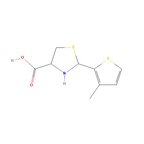 2-(3-methylthiophen-2-yl)-1,3-thiazolidine-4-carboxylic acid (CAS: 318466-03-4) - Related Chemical Product