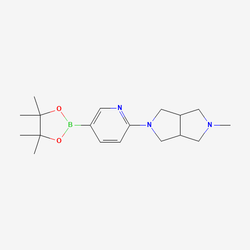 2-methyl-5-[5-(4,4,5,5-tetramethyl-1,3,2-dioxaborolan-2-yl)pyridin-2-yl]-1,3,3a,4,6,6a-hexahydropyrrolo[3,4-c]pyrrole (CAS: 1415793-91-7) - Related Chemical Product