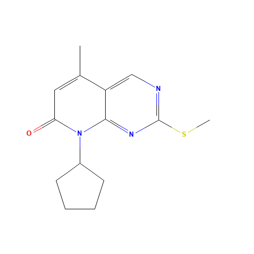 8-cyclopentyl-5-methyl-2-methylsulfanylpyrido[2,3-d]pyrimidin-7-one (CAS: 362656-23-3) - Related Chemical Product