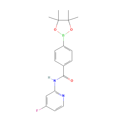 N-(4-fluoropyridin-2-yl)-4-(4,4,5,5-tetramethyl-1,3,2-dioxaborolan-2-yl)benzamide (CAS: 1419221-30-9) - Related Chemical Product
