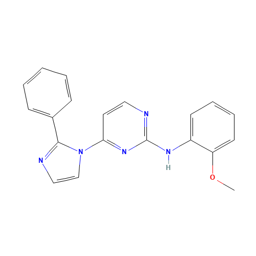 N-(2-methoxyphenyl)-4-(2-phenylimidazol-1-yl)pyrimidin-2-amine (CAS: 496794-82-2) - Related Chemical Product