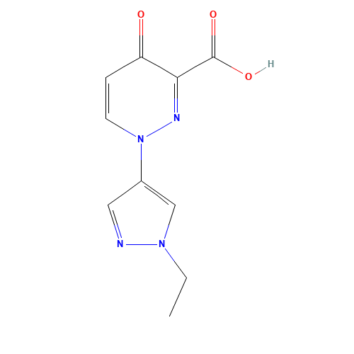 1-(1-ethylpyrazol-4-yl)-4-oxopyridazine-3-carboxylic acid (CAS: 1314396-79-6) - Related Chemical Product