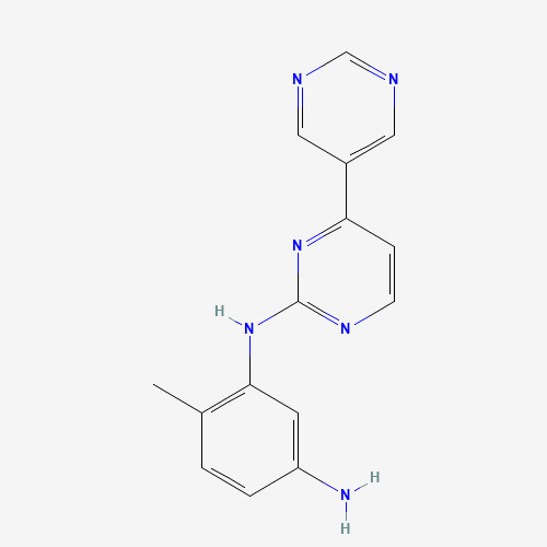 4-methyl-3-N-(4-pyrimidin-5-ylpyrimidin-2-yl)benzene-1,3-diamine (CAS: 641615-36-3) - Related Chemical Product
