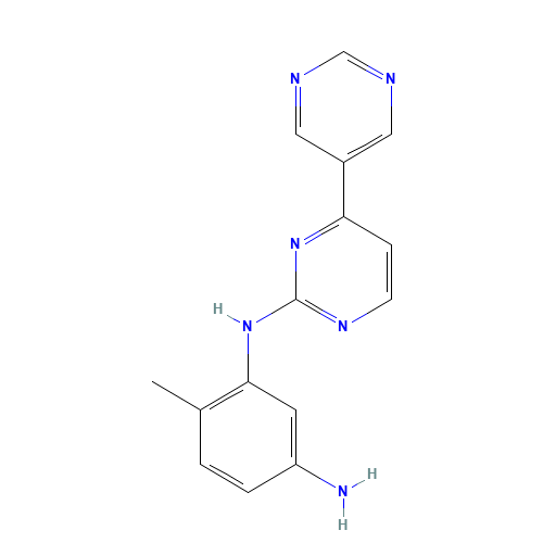 4-methyl-3-N-(4-pyrimidin-5-ylpyrimidin-2-yl)benzene-1,3-diamine (CAS: 641615-36-3) - Related Chemical Product