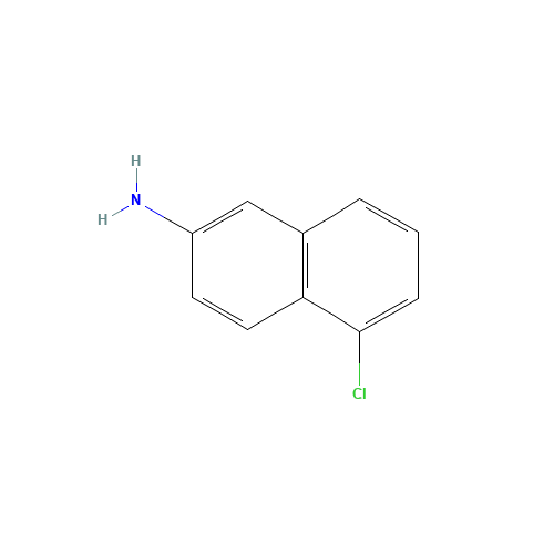 5-chloronaphthalen-2-amine (CAS: 103028-54-2) - Chemical Structure and Molecular Formula 