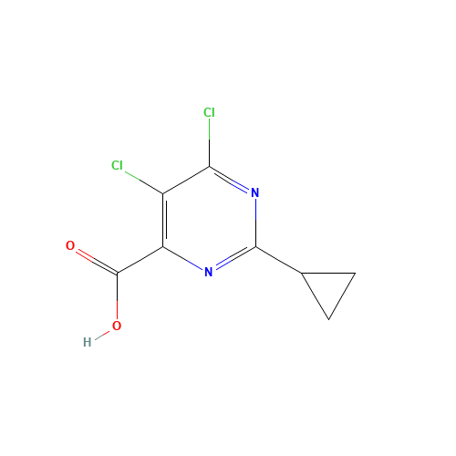 5,6-dichloro-2-cyclopropylpyrimidine-4-carboxylic acid (CAS: 858956-27-1) - Related Chemical Product