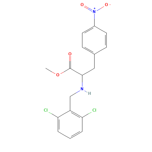 methyl 2-[(2,6-dichlorophenyl)methylamino]-3-(4-nitrophenyl)propanoate (CAS: 623146-90-7) - Related Chemical Product