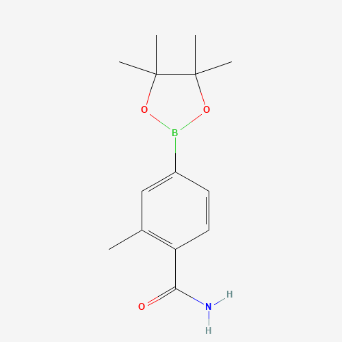 2-methyl-4-(4,4,5,5-tetramethyl-1,3,2-dioxaborolan-2-yl)benzamide (CAS: 1246765-29-6) - Related Chemical Product