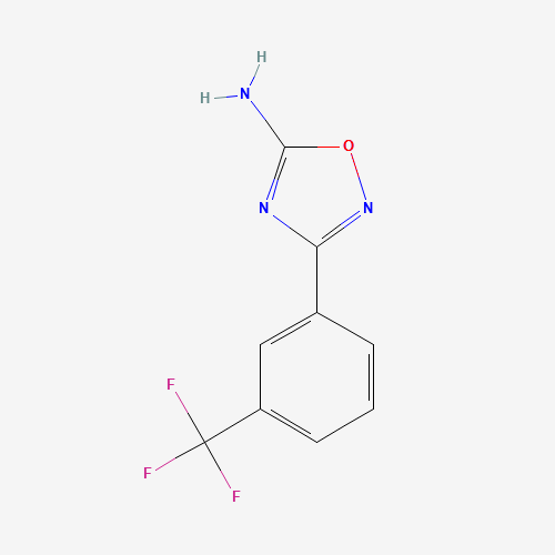 3-[3-(trifluoromethyl)phenyl]-1,2,4-oxadiazol-5-amine (CAS: 910442-24-9) - Chemical Structure and Molecular Formula 