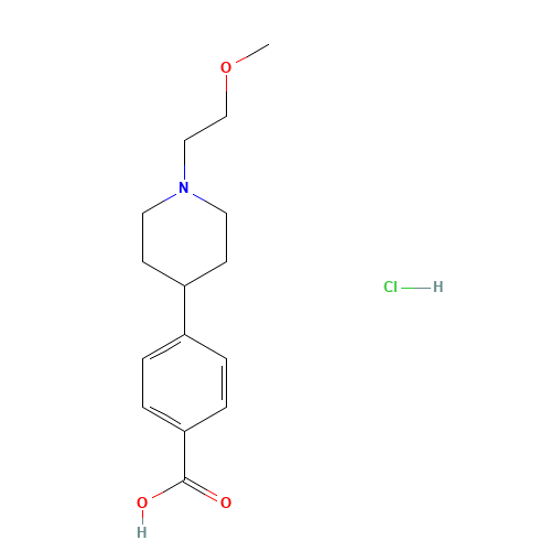 4-[1-(2-methoxyethyl)piperidin-4-yl]benzoic acid;hydrochloride (CAS: 354813-38-0) - Related Chemical Product