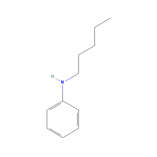 N-pentylaniline (CAS: 2655-27-8) - Chemical Structure and Molecular Formula 