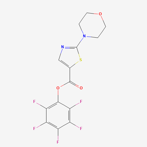 (2,3,4,5,6-pentafluorophenyl) 2-morpholin-4-yl-1,3-thiazole-5-carboxylate (CAS: 941716-88-7) - Related Chemical Product