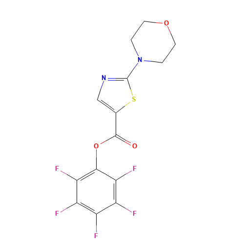 (2,3,4,5,6-pentafluorophenyl) 2-morpholin-4-yl-1,3-thiazole-5-carboxylate (CAS: 941716-88-7) - Related Chemical Product