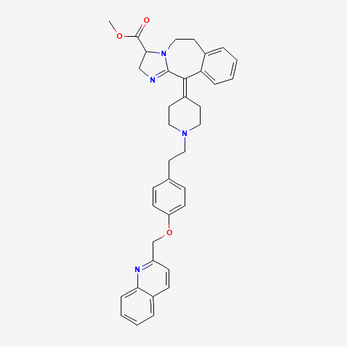 methyl 11-[1-[2-[4-(quinolin-2-ylmethoxy)phenyl]ethyl]piperidin-4-ylidene]-2,3,5,6-tetrahydroimidazo[2,1-b][3]benzazepine-3-carboxylate (CAS: 278798-78-0) - Related Chemical Product