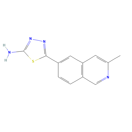 5-(3-methylisoquinolin-6-yl)-1,3,4-thiadiazol-2-amine (CAS: 885223-51-8) - Related Chemical Product