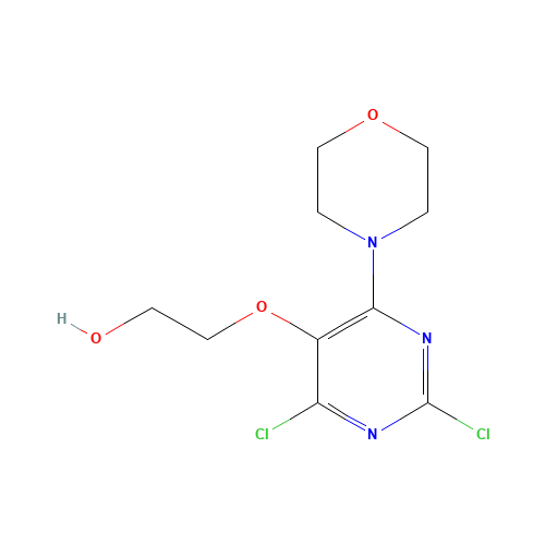 2-(2,4-dichloro-6-morpholin-4-ylpyrimidin-5-yl)oxyethanol (CAS: 1572048-27-1) - Related Chemical Product