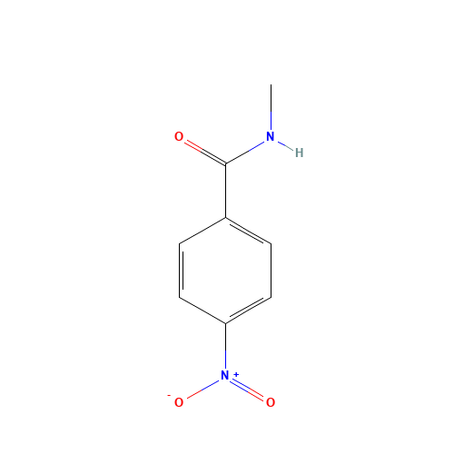 N-methyl-4-nitrobenzamide (CAS: 2585-23-1) - Chemical Structure and Molecular Formula 