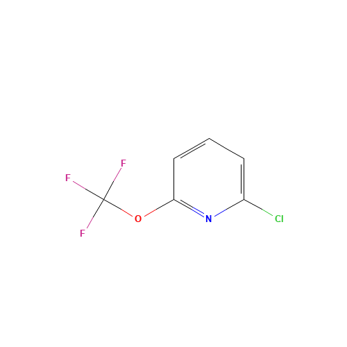 2-chloro-6-(trifluoromethoxy)pyridine (CAS: 1221171-70-5) - Chemical Structure and Molecular Formula 