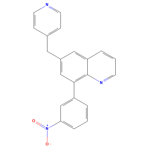 8-(3-nitrophenyl)-6-(pyridin-4-ylmethyl)quinoline (CAS: 159925-31-2) - Related Chemical Product