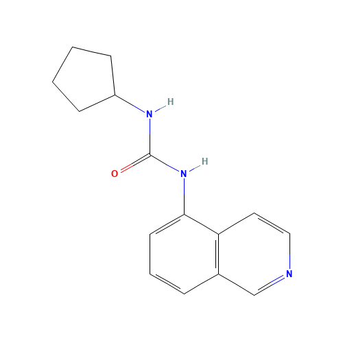 1-cyclopentyl-3-isoquinolin-5-ylurea (CAS: 1252312-00-7) - Related Chemical Product