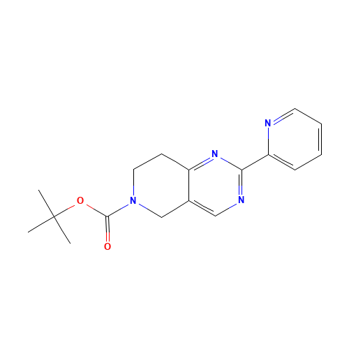 tert-butyl 2-pyridin-2-yl-7,8-dihydro-5H-pyrido[4,3-d]pyrimidine-6-carboxylate (CAS: 1053655-84-7) - Related Chemical Product