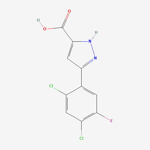 3-(2,4-dichloro-5-fluorophenyl)-1H-pyrazole-5-carboxylic acid (CAS: 1119299-75-0) - Related Chemical Product