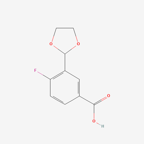 3-(1,3-dioxolan-2-yl)-4-fluorobenzoic acid (CAS: 852180-94-0) - Related Chemical Product